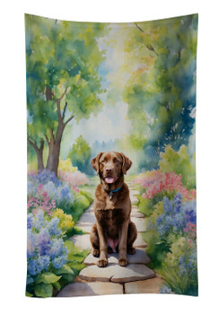 Chesapeake Bay Retriever Spring Path Kitchen Towel Dish Cloths product image at NuMercy