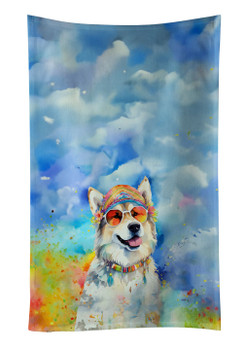 Alaskan Malamute Hippie Dawg Kitchen Towel Dish Cloths product image at NuMercy
