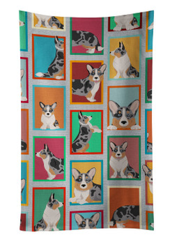 Lots of Blue Merle Welsh Cardigan Corgi Kitchen Towel Dish Cloths product image at NuMercy