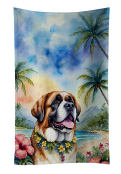 Saint Bernard Luau Kitchen Towel Dish Cloths DAC6509 product image at NuMercy