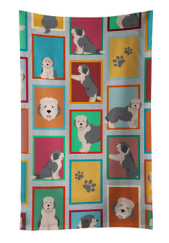 Lots of Old English Sheepdog Kitchen Towel Dish Cloths product image at NuMercy