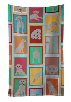 Lots of Grey Labrador Retriever Kitchen Towel Dish Cloths product image at NuMercy