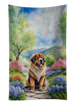 Tibetan Mastiff Spring Path Kitchen Towel Dish Cloths product image at NuMercy