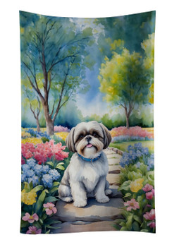 Shih Tzu Spring Path Kitchen Towel Dish Cloths DAC6717 product image at NuMercy
