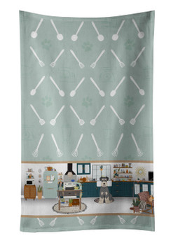 Salt Pepper Natural Ears Schnauzer in the Kitchen Kitchen Towel Dish Cloths product image at NuMercy