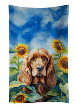 Cocker Spaniel in Sunflowers Kitchen Towel Dish Cloths DAC6059 product image at NuMercy