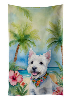 Westie Luau Kitchen Towel Dish Cloths DAC6534 product image at NuMercy