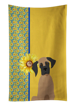 Summer Sunflowers Fawn Great Dane Kitchen Towel Dish Cloths product image at NuMercy