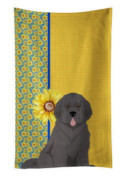 Summer Sunflowers Grey Newfoundland Kitchen Towel Dish Cloths product image at NuMercy