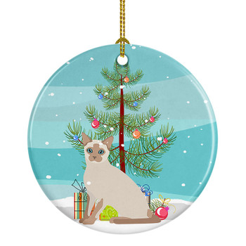 Tonkinese Cat Christmas Ceramic Ornament CK4805 product image at NuMercy