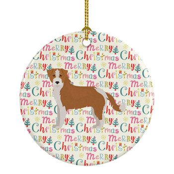 Kromfohrlander Merry Christmas Ceramic Ornament WDK1737 product image at NuMercy