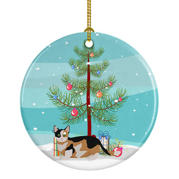 Munchkin Cat Christmas Ceramic Ornament CK4656 product image at NuMercy