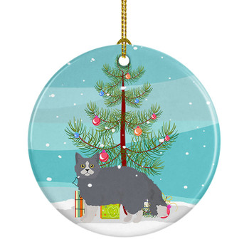 Selkirk Rex Cat Christmas Ceramic Ornament CK4707 product image at NuMercy