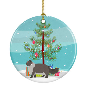 Persian Modern Cat Christmas Ceramic Ornament CK4679 product image at NuMercy