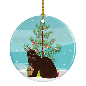 Burmese Cat Christmas Ceramic Ornament CK4753 product image at NuMercy