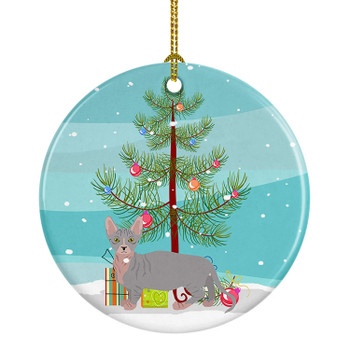 Bambino Cat Christmas Ceramic Ornament CK4566 product image at NuMercy