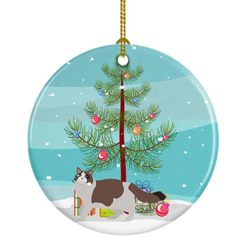 Ragdoll Cat Christmas Ceramic Ornament CK4694 product image at NuMercy