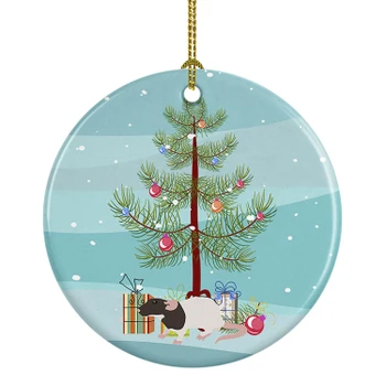 Dumbo Rat Merry Christmas Ceramic Ornament product image at NuMercy