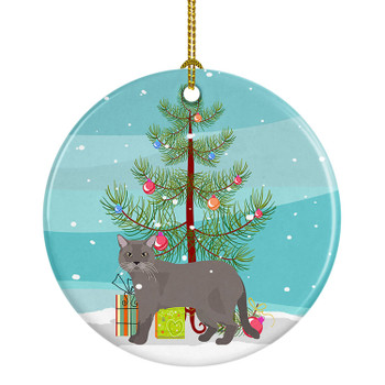 European Burmese Cat Christmas Ceramic Ornament CK4615 product image at NuMercy