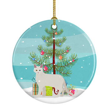 Aphrodite Giant Cat Christmas Ceramic Ornament CK4558 product image at NuMercy