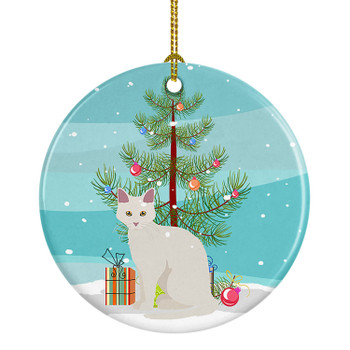 Aphrodite Giant Cat Christmas Ceramic Ornament CK4744 product image at NuMercy