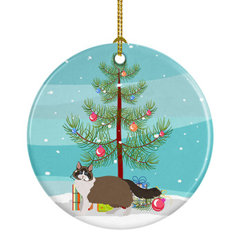 Ragdoll Cat Christmas Ceramic Ornament CK4692 product image at NuMercy