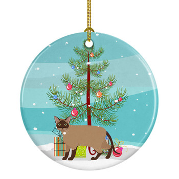 Burmese Cat Christmas Ceramic Ornament CK4576 product image at NuMercy