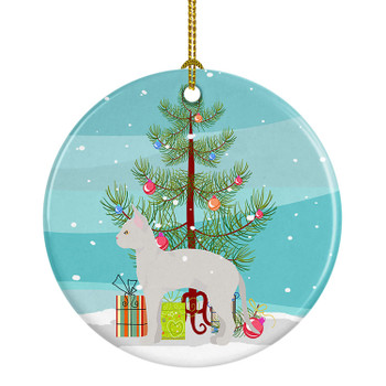 German Rex Cat Christmas Ceramic Ornament CK4628 product image at NuMercy