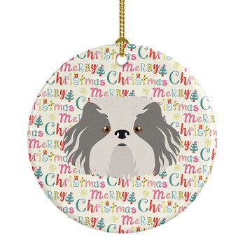 Odis Dog Merry Christmas Ceramic Ornament product image at NuMercy