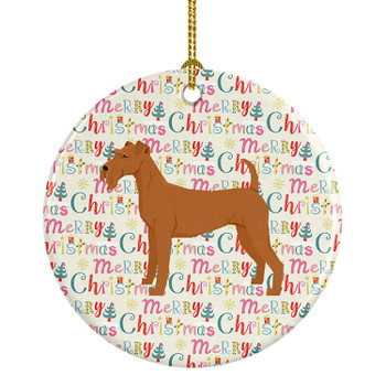 Irish Terrier Merry Christmas Ceramic Ornament WDK1962 product image at NuMercy