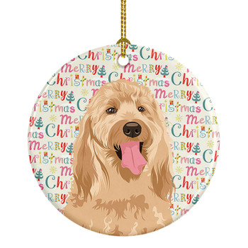 Doodle Fawn #3 Christmas Ceramic Ornament product image at NuMercy