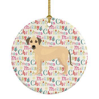 Sato Dog Merry Christmas Ceramic Ornament WDK1768 product image at NuMercy