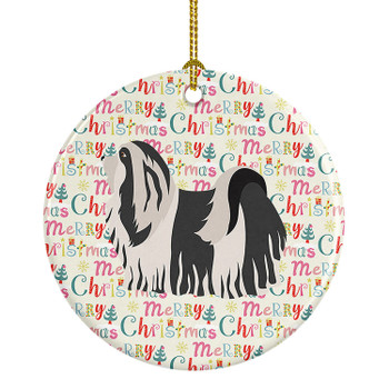 Havanese #1 Merry Christmas Ceramic Ornament product image at NuMercy