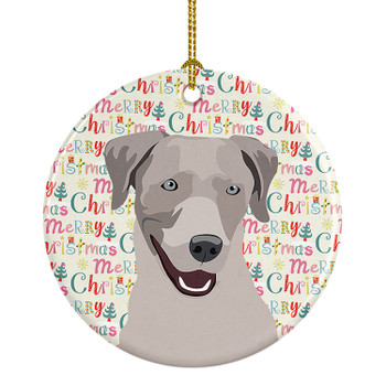 Labrador Retriever Gray Christmas Ceramic Ornament product image at NuMercy