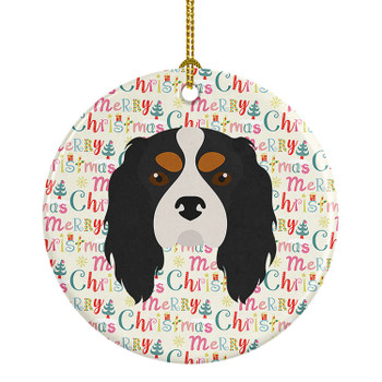 Cavalier King Charles Spaniel Merry Christmas Ceramic Ornament WDK1492 product image at NuMercy