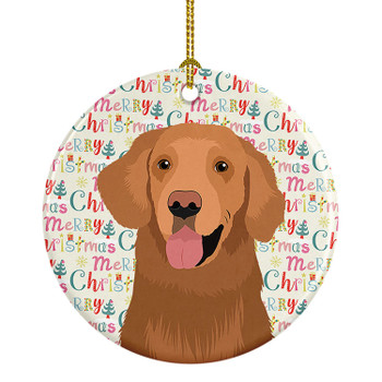 Golden Retriever Red #1 Christmas Ceramic Ornament product image at NuMercy