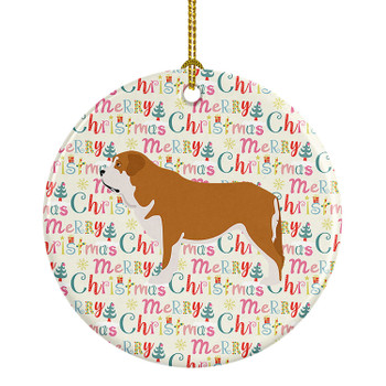 Mastin Epanol Spanish Mastiff Ceramic Christmas Ornament product image at NuMercy