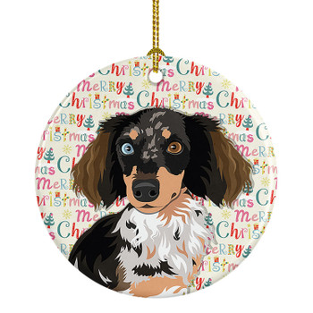 Chihuahua Dapple #1 Christmas Ceramic Ornament product image at NuMercy