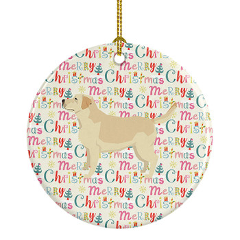Labrador Retriever Merry Christmas Ceramic Ornament WDK1965 product image at NuMercy