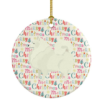 Spitz Merry Christmas Ceramic Ornament product image at NuMercy