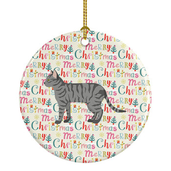 Dragon Li #3 Cat Christmas Ceramic Ornament product image at NuMercy