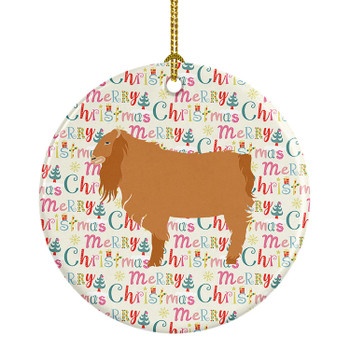 American Lamancha Goat Christmas Ceramic Ornament product image at NuMercy