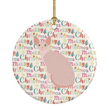Sphynx #2 Cat Christmas Ceramic Ornament WDK2458 product image at NuMercy