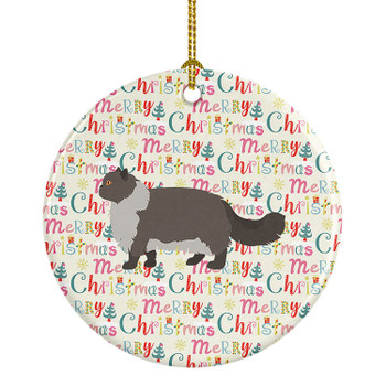 Persian Modern #2 Cat Christmas Ceramic Ornament product image at NuMercy