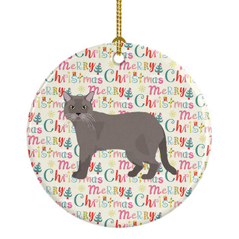 European Burmese Cat Christmas Ceramic Ornament WDK2538 product image at NuMercy