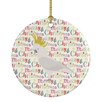 Cockatoo Christmas Ceramic Ornament product image at NuMercy