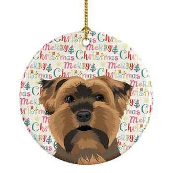 Yorkie Chocolate #1 Christmas Ceramic Ornament product image at NuMercy