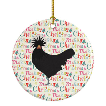 Polish Poland Chicken Christmas Ceramic Ornament product image at NuMercy
