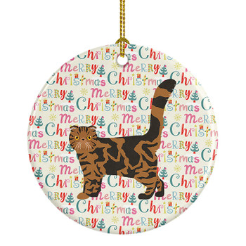 Foldex Exotic Fold #2 Cat Christmas Ceramic Ornament WDK2548 product image at NuMercy