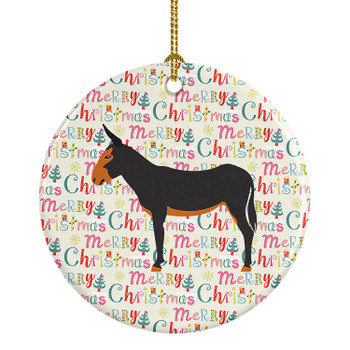 Catalan Donkey Christmas Ceramic Ornament product image at NuMercy